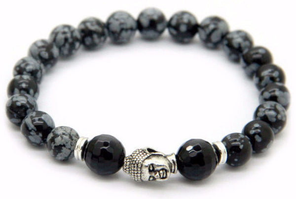 Gray Buddha Bracelet