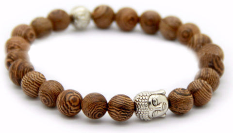 Wooden Buddha Bracelet