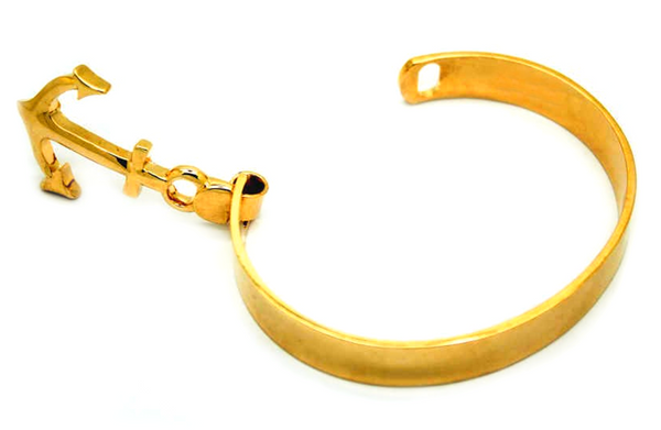 Gold Plated Anchor Bracelet