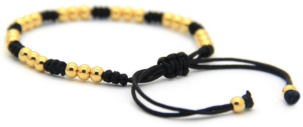 18kt Beads Macrame Bracelet