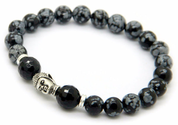 Gray Buddha Bracelet