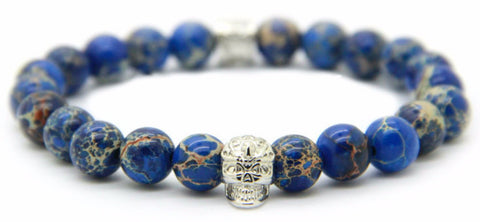 Blue Skull Bracelet