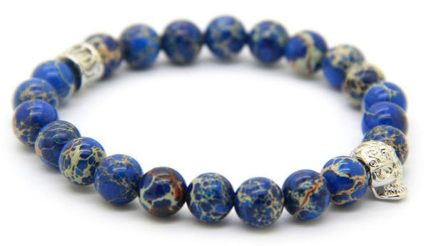 Blue Skull Bracelet