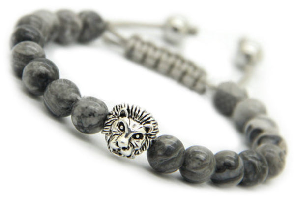 Gray Lion Bracelet