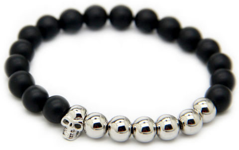 Half Metal Skull Bracelet