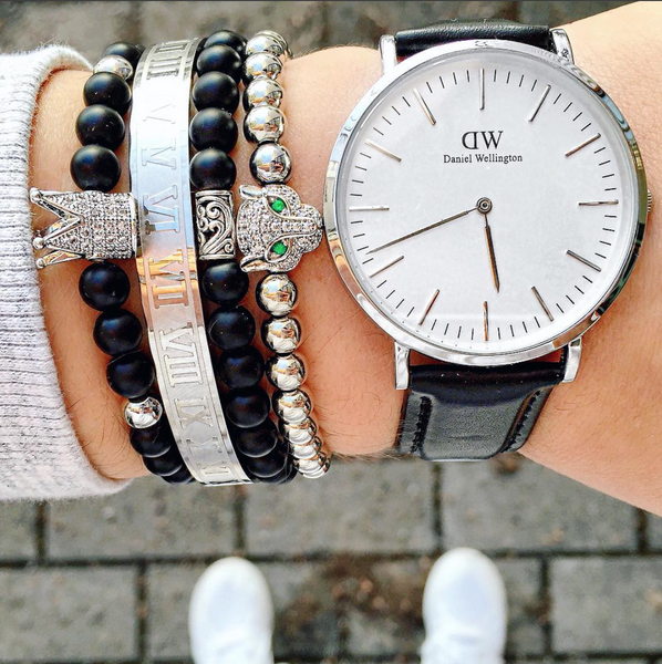 Simple Matte Black Bracelet