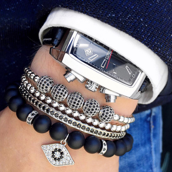 18kt Watch Protector Macrame Bracelet