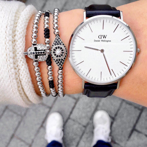 18kt Eye Macrame Bracelet