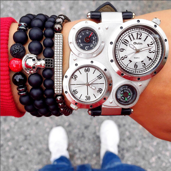 18kt Squared Black Agate Bracelet