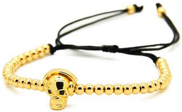 18kt Skull Headphones Bracelet