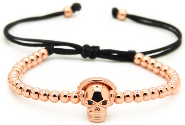 18kt Skull Headphones Bracelet