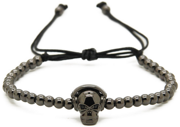 18kt Skull Headphones Bracelet