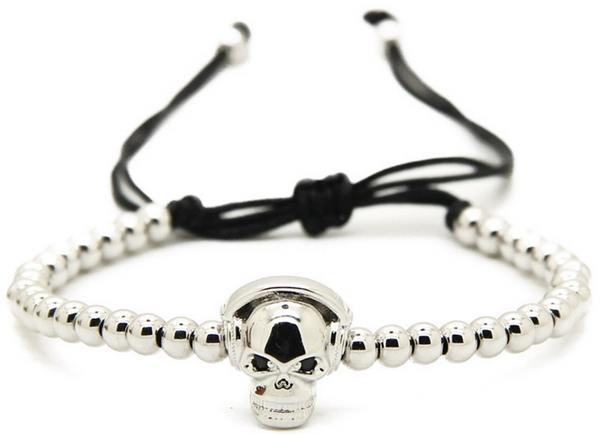 18kt Skull Headphones Bracelet