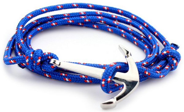 2 Pack: Anchor & Skull Bracelets