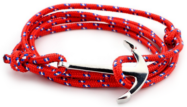 2 Pack: Anchor & Lion Bracelets