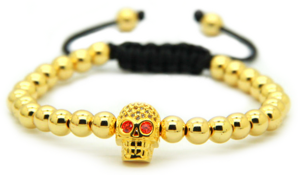 18kt Skull Bracelet