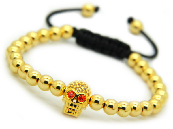 18kt Skull Bracelet