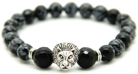 Gray Sediment Lion Bracelet