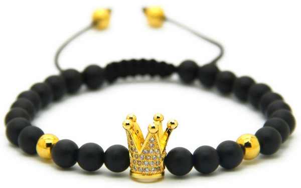 18kt Black Crown Bracelet