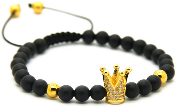 18kt Black Crown Bracelet