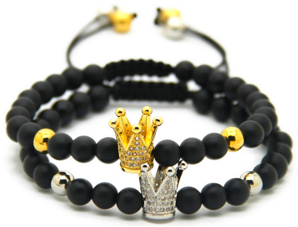 18kt Black Crown Bracelet