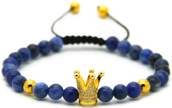 18kt Blue Crown Bracelet