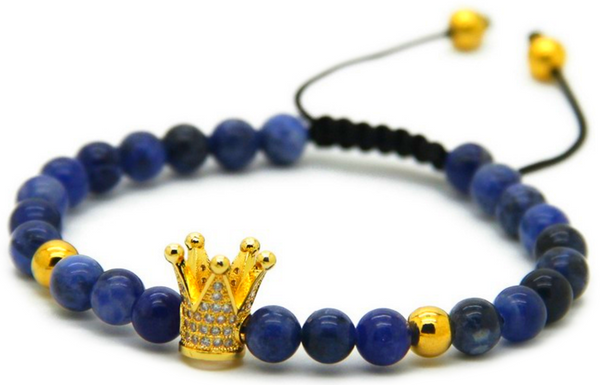 18kt Blue Crown Bracelet