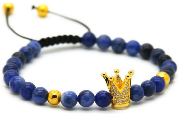 18kt Blue Crown Bracelet