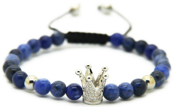 18kt Blue Crown Bracelet