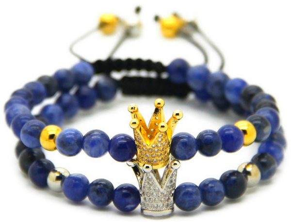 18kt Blue Crown Bracelet