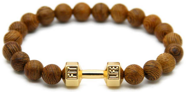 Wooden Dumbbell Bracelet