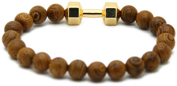 Wooden Dumbbell Bracelet