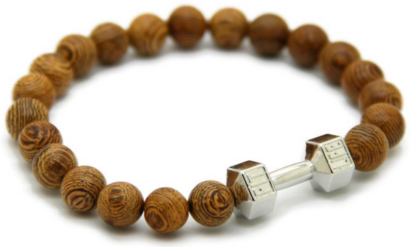 Wooden Dumbbell Bracelet