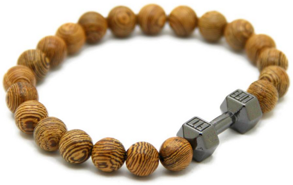 Wooden Dumbbell Bracelet