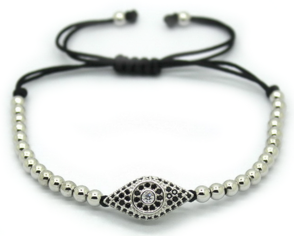 18kt Eye Macrame Bracelet