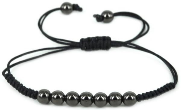 18kt Simple Beads Braided Bracelet