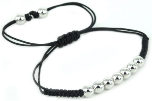 18kt Simple Beads Braided Bracelet