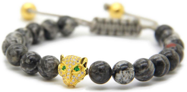 Gray Leopard Bracelet