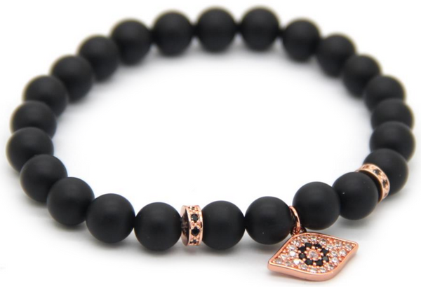 18kt Hamsa Eye Bracelet