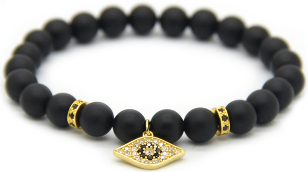 18kt Hamsa Eye Bracelet