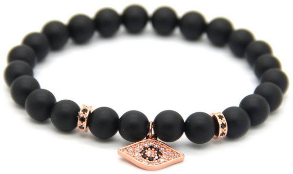 18kt Hamsa Eye Bracelet