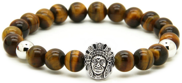 18kt Indian Tiger Stone Bracelet