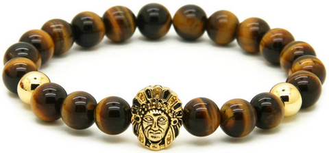 18kt Indian Tiger Stone Bracelet