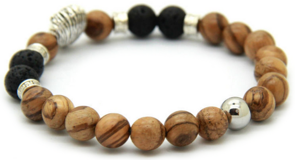 Lion Wood Bracelet