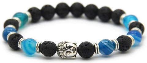 Blue Lava Buddha Bracelet