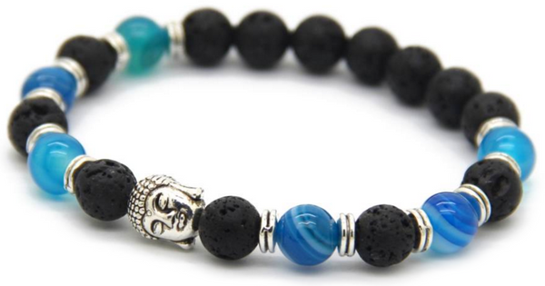 Blue Lava Buddha Bracelet