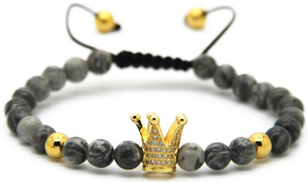 18kt Gray Crown Bracelet