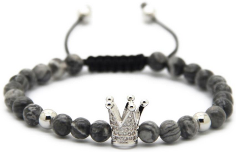 18kt Gray Crown Bracelet