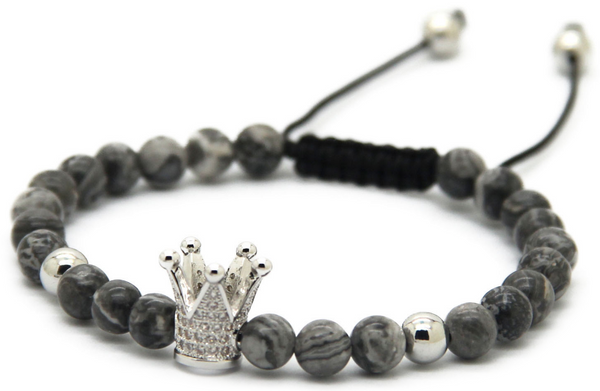 18kt Gray Crown Bracelet