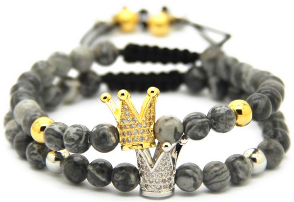 18kt Gray Crown Bracelet